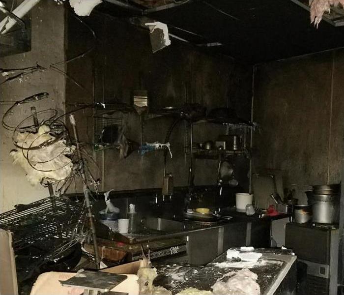 Kitchen after a fire in Grand Junction, Colorado.